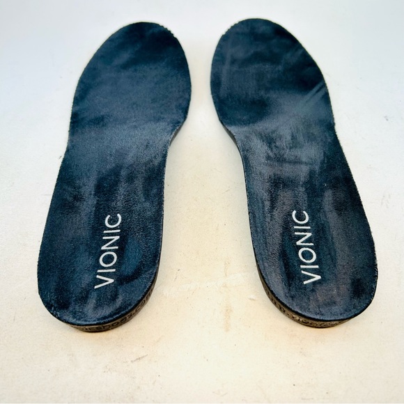 Vionic Black Leather Minna Bow Cap Toe Ballet Flats, size 9 EU 41 - Picture 6 of 11